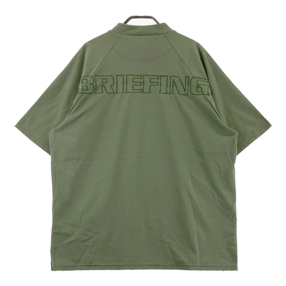 BRIEFINGモックネック サイズL美品光沢のある生地ストレッチ ブリーフィング ブリーフィングゴルフ モックネック L 美品 ストレッチ