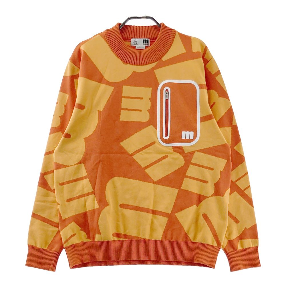 サイズ：L MUNSING WEAR マンシングウェア 長袖 ニットセーター ロゴ総