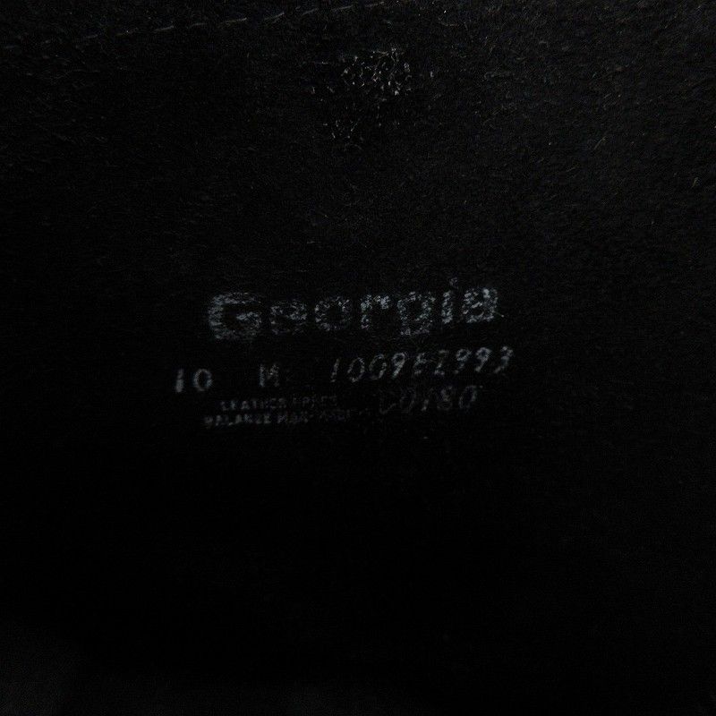 ジョージア Georgia エンジニアブーツ レザー ミドル丈 10 27cm位 黒