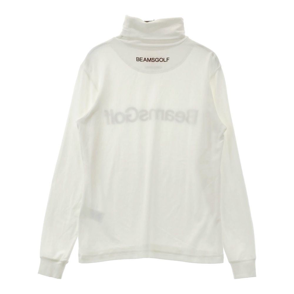 BEAMS GOLF ビームスゴルフ タートルネック 長袖Tシャツ ホワイト系