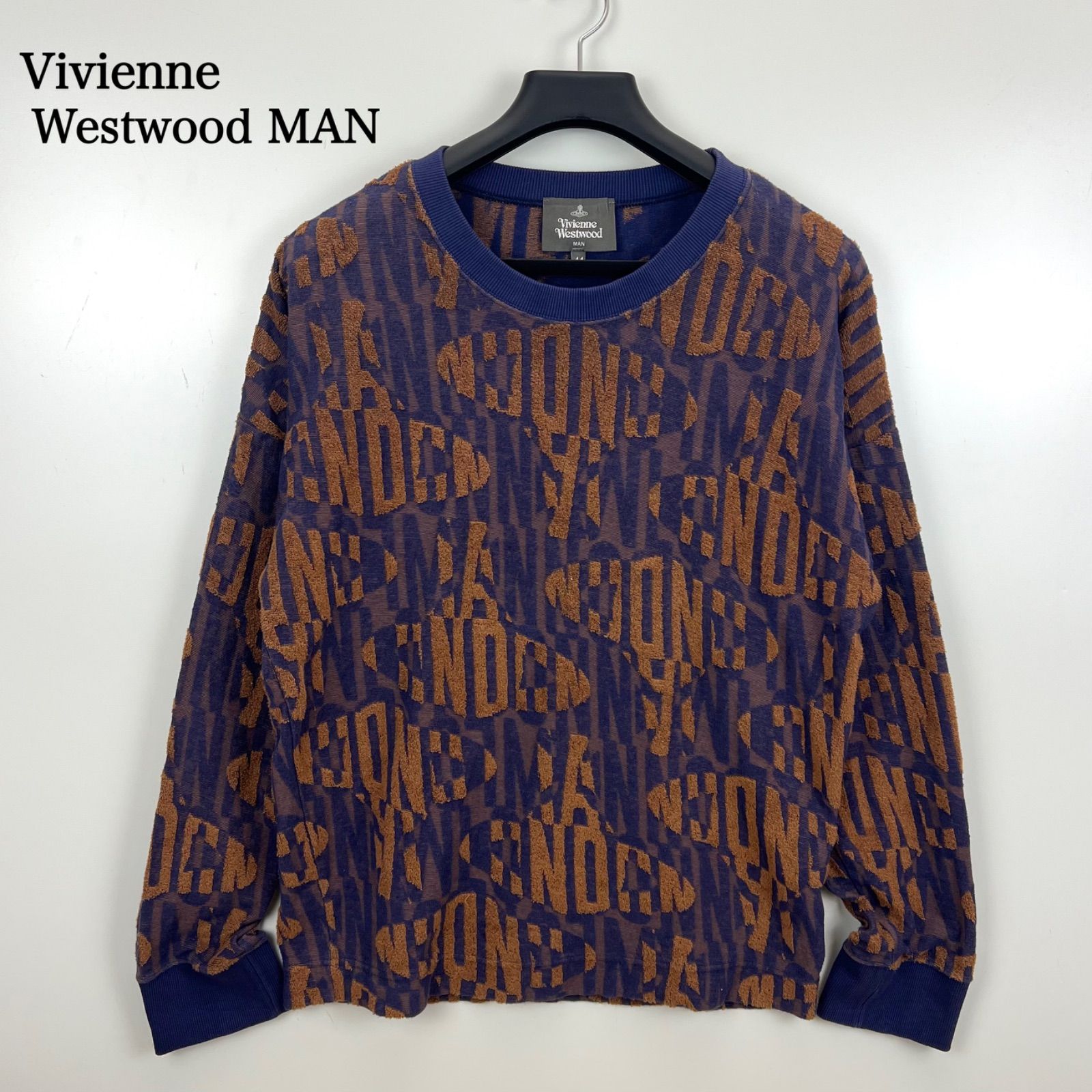 VIVIENNE WESTWOOD MAN 総柄 変形 オーブ ニット ブルゾン VIVIENNE WESTWOOD MAN 総柄 変形 オーブ ニット ブルゾン Vivienne