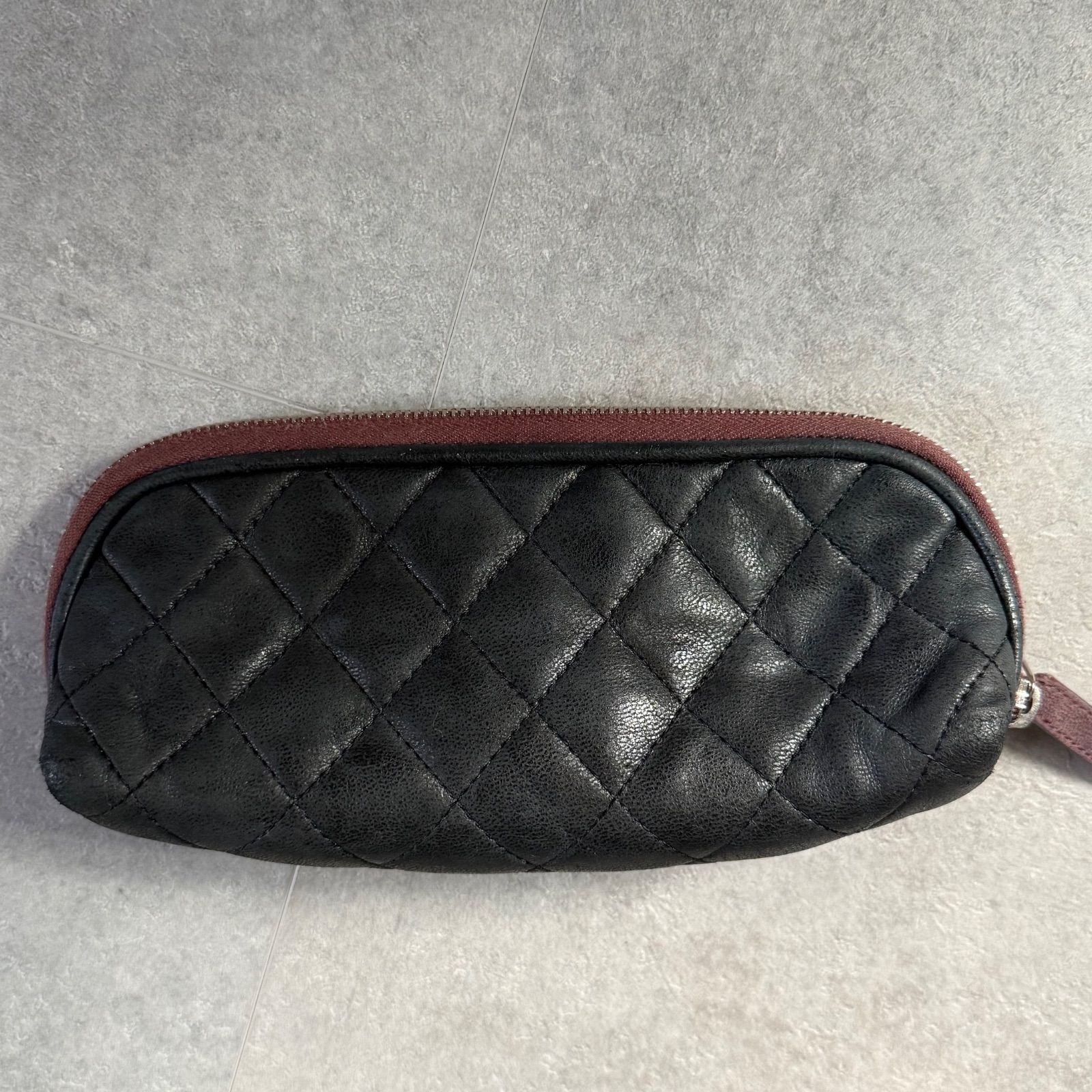 CHANEL シャネル マトラッセ ココマーク ペンケース 化粧ポーチ