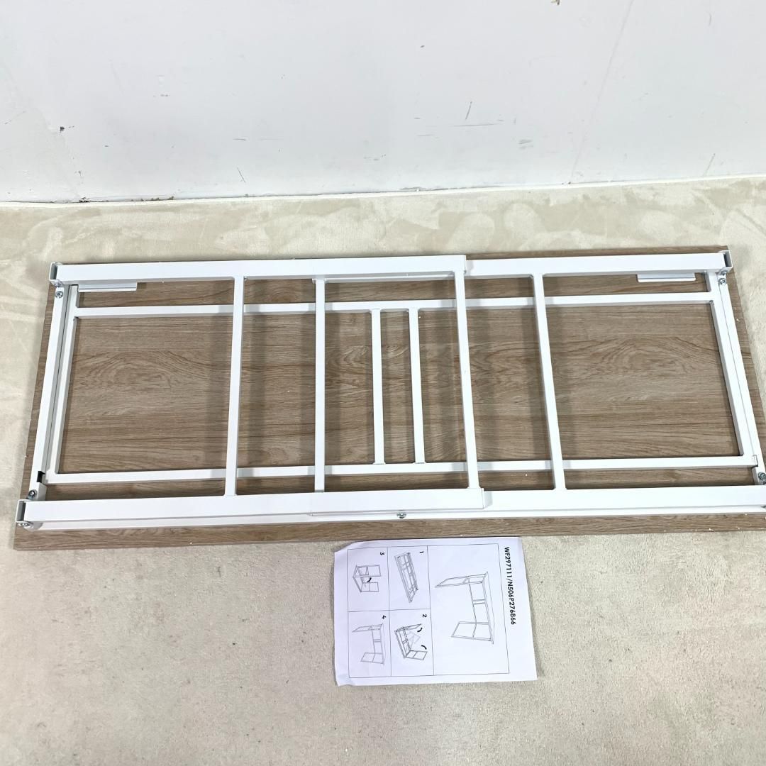 訳あり新品パソコンデスク シンプルワークデスク 完成品1443-200