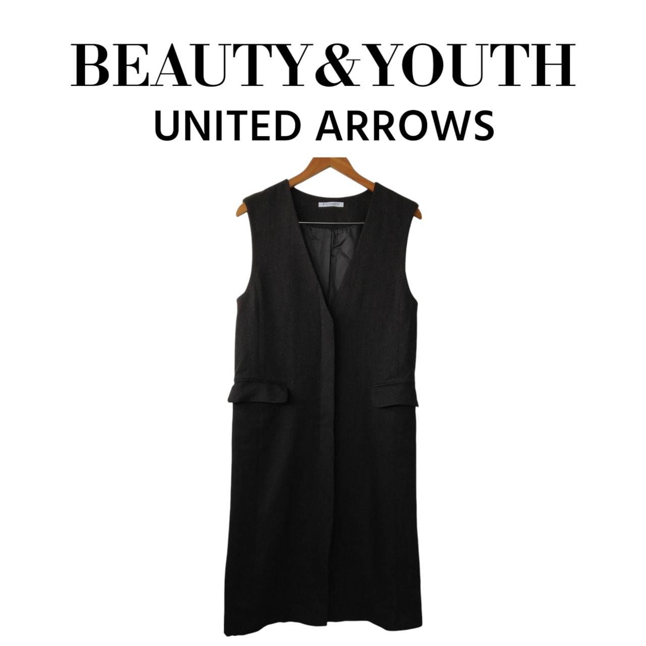 BEAUTY&YOUTH UNITED ARROWS ツイードライクジャンパースカート 
