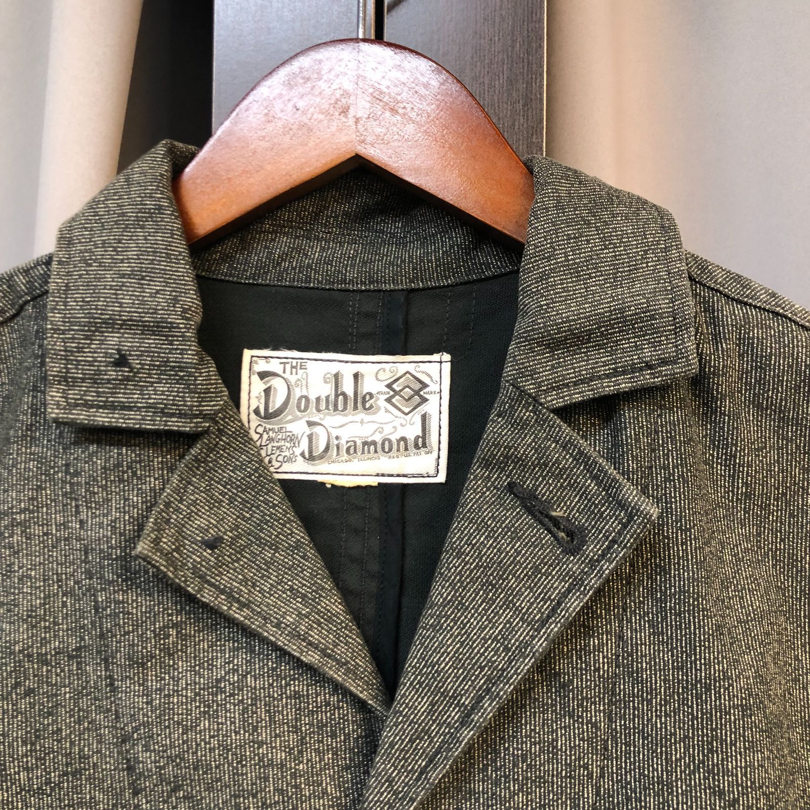 DOUBLE DIAMOND (ダブルダイヤモンド) サックコート ジャケット リアル