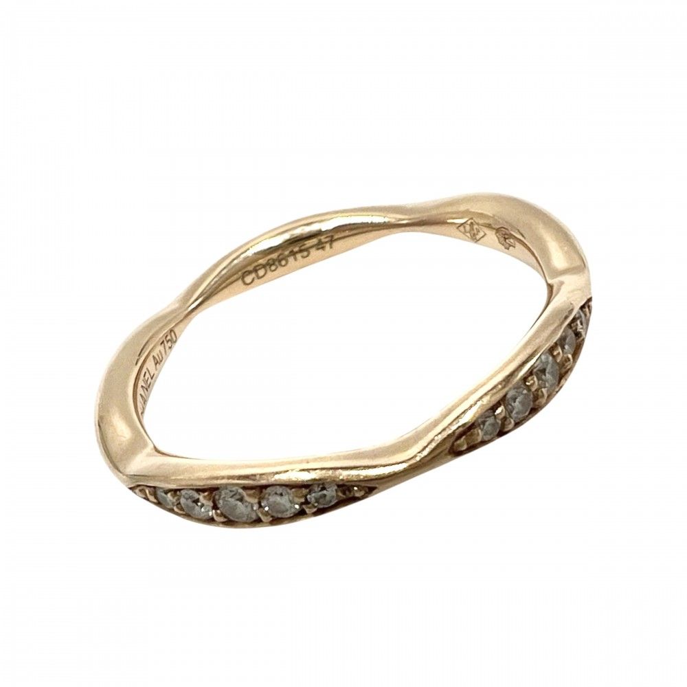 シャネル 指輪 レディース カメリアコレクション ハーフエタニティ