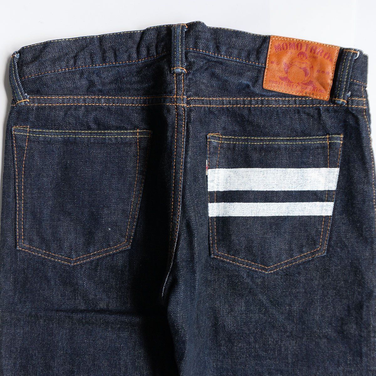 美品/濃紺】 桃太郎ジーンズ【0805SP/出陣スリムストレート ボタン