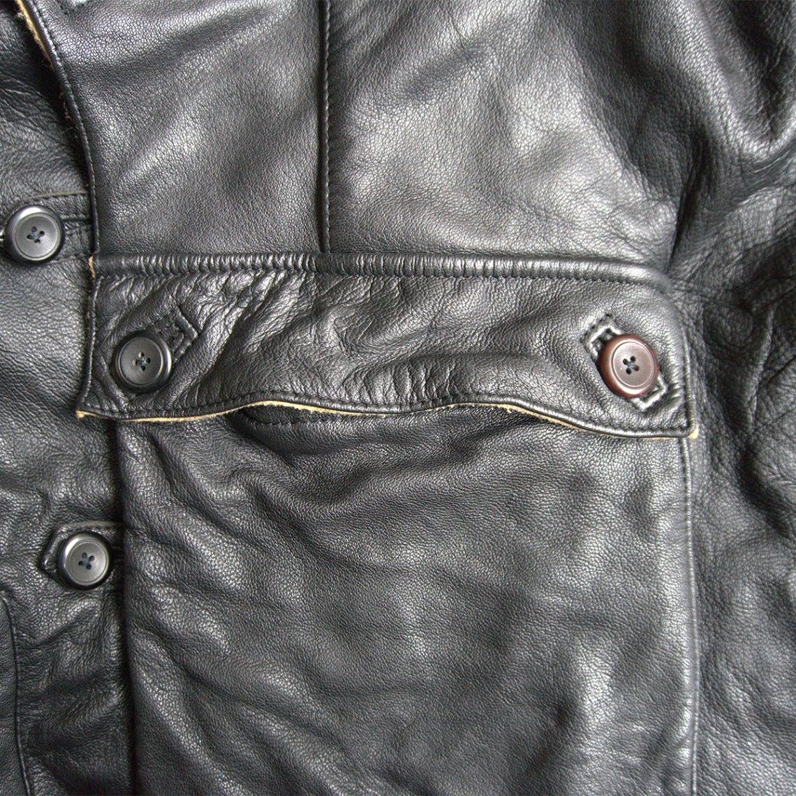 美品】KADOYA【レザー モーターサイクルジャケット】 L カドヤ レザー
