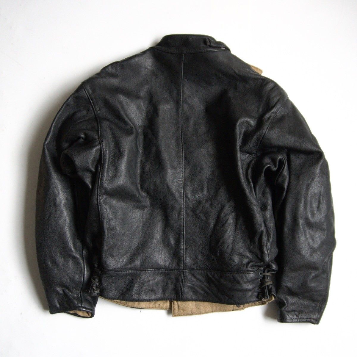 美品】KADOYA【レザー モーターサイクルジャケット】 L カドヤ レザー 