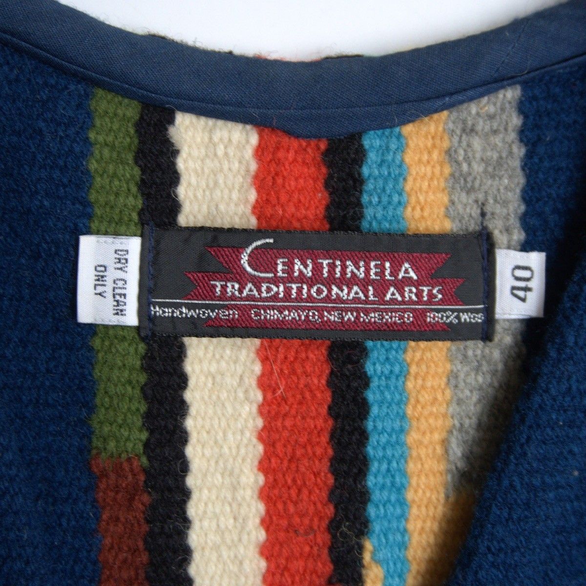 CENTINELA TRADITIONAL ARTS チマヨベスト 40 美品】 CENTINELA TRADITIONAL ARTS 【 チマヨベスト 】40 ネイビー