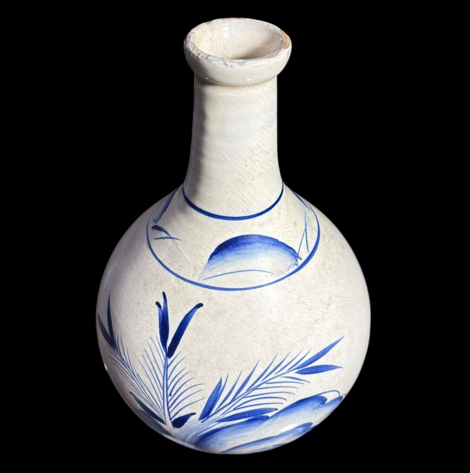 古伊万里 笹徳利 江戸後期 有田焼 染付 徳利 酒器 花入 花瓶 陶器 置物