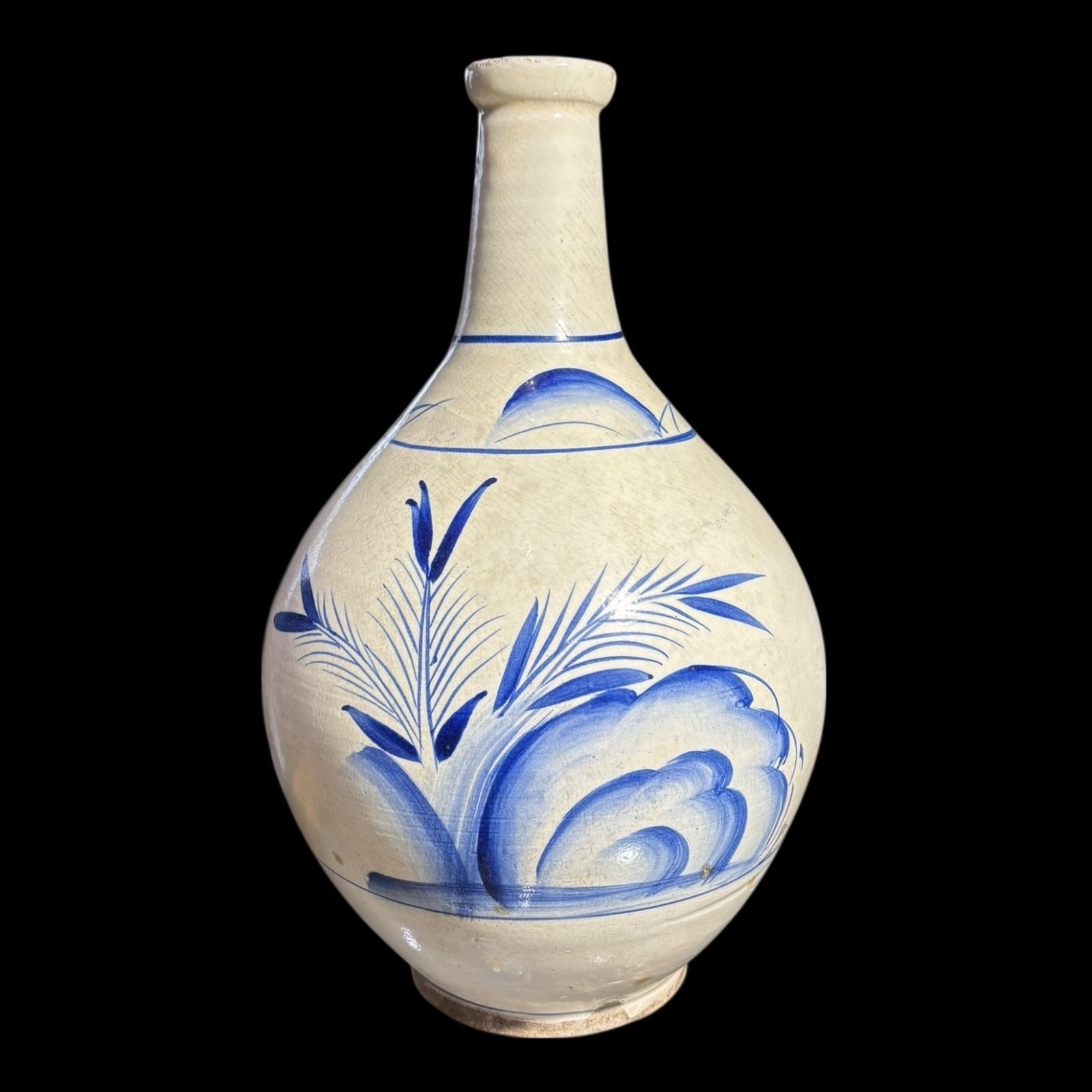 古伊万里 笹徳利 江戸後期 有田焼 染付 徳利 酒器 花入 花瓶 陶器 置物