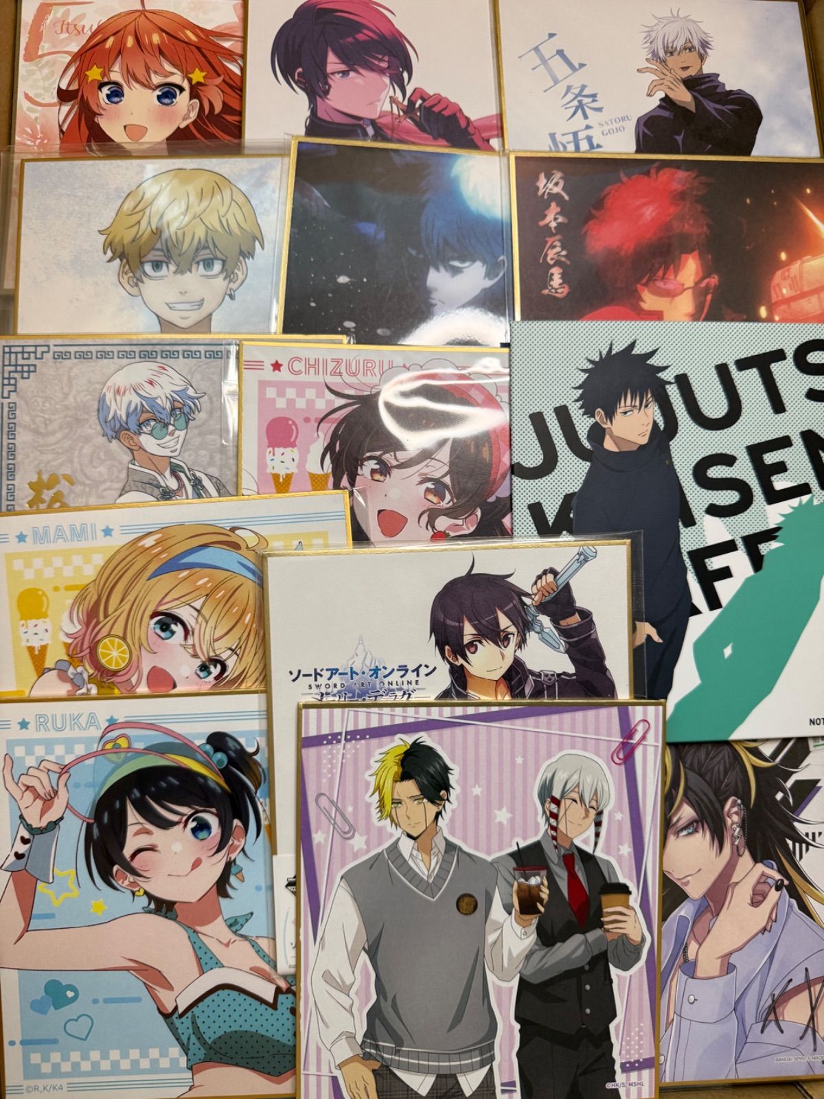 アニメ・イラスト色紙80点以上まとめ売り アニメ・イラスト色紙80点以上まとめ売り アニメ・イラスト色紙80点