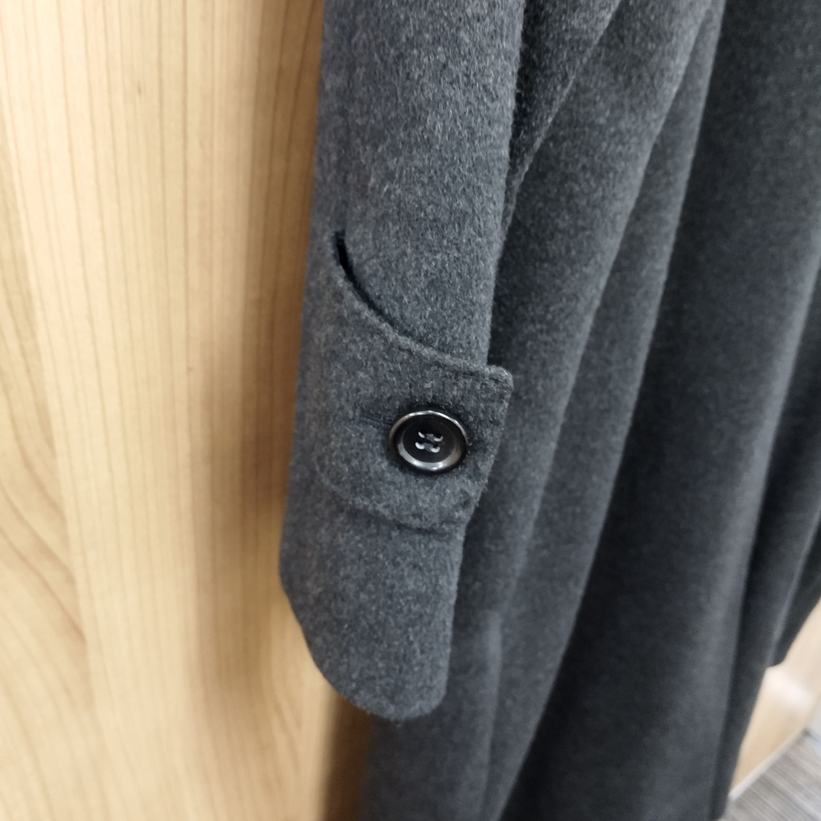 美品 Thames Point チェスターコート カシミヤ100% ダークグレー
