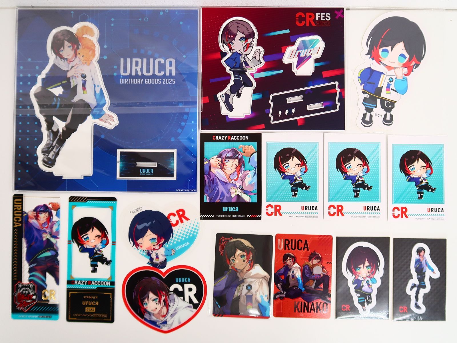 約14点セット Crazy Raccoon うるか グッズ/アクリルスタンド/カード