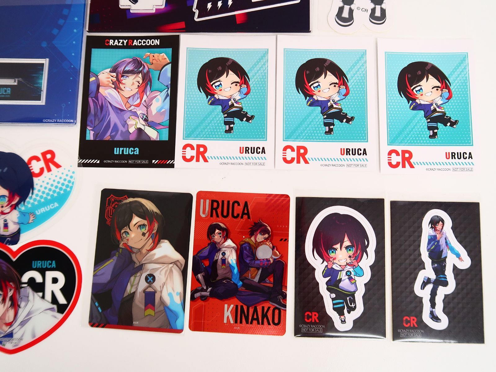 約14点セット Crazy Raccoon うるか グッズ/アクリルスタンド/カード