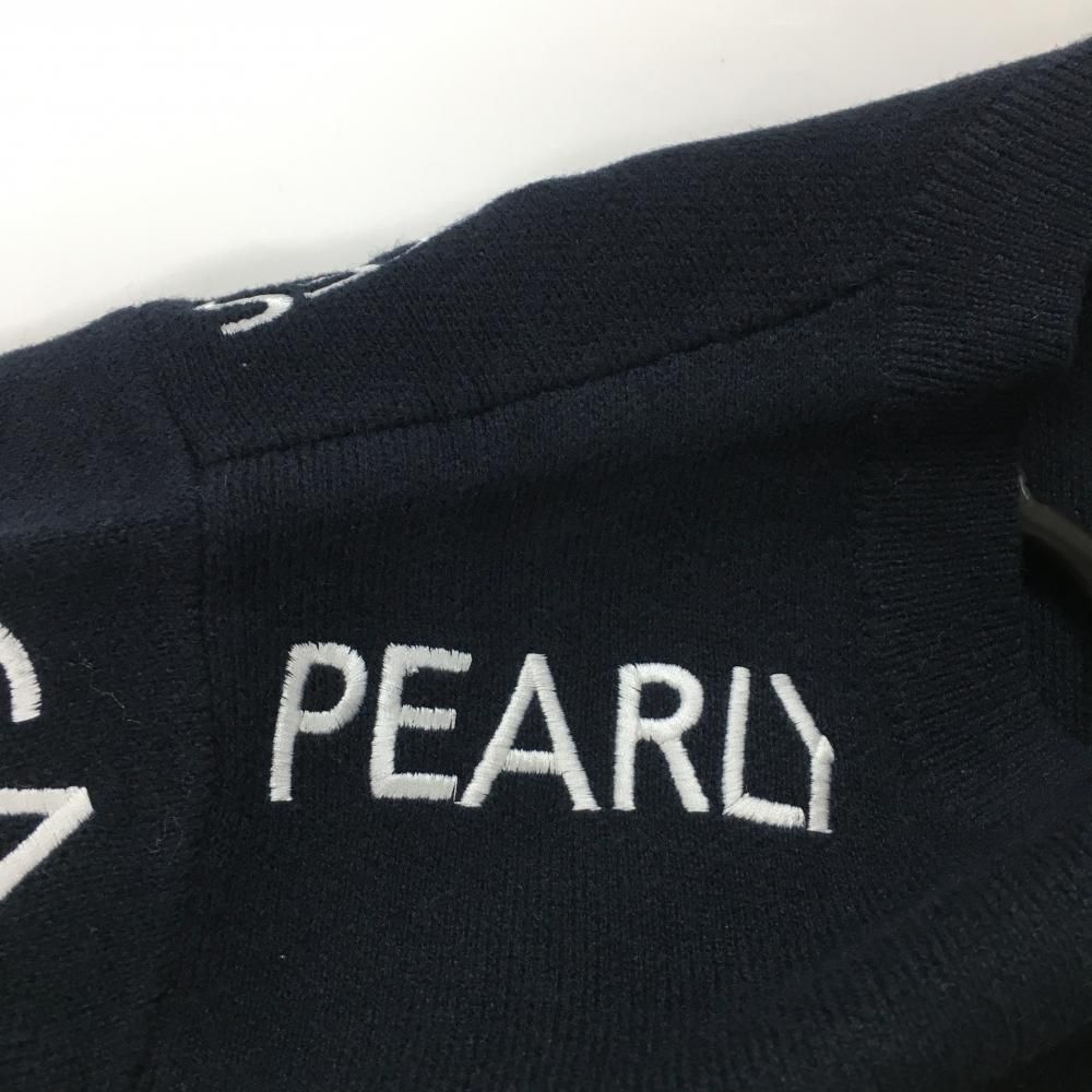 美品】パーリーゲイツ セーター ネイビー×白 ロゴ刺しゅう ニコちゃん