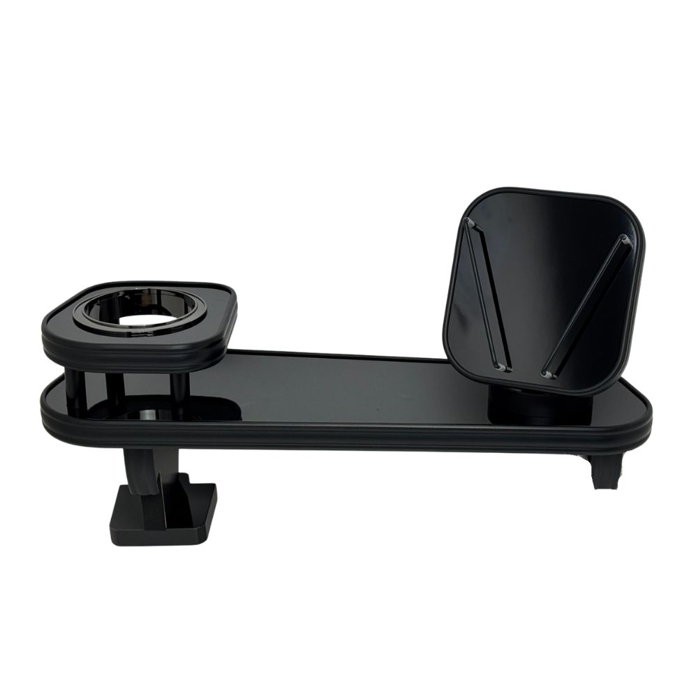 首振り機能付きスマホスタンド (ピアノブラック) スマホキャッチ助手席テーブル eKクロススペース B34系 R2/3-R7/9 e0707 ディスプレイオーディオにお薦め