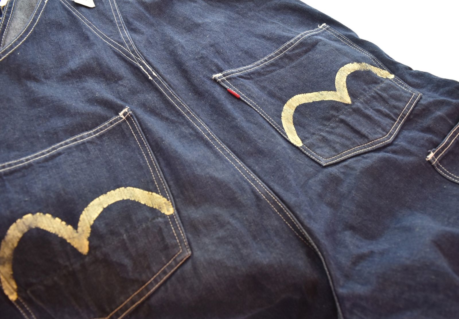 エヴィス EVISU カモメデニムオーバーオール W32L35 つなぎ