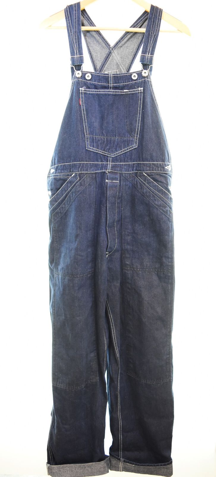 エヴィス EVISU カモメデニムオーバーオール W32L35 つなぎ