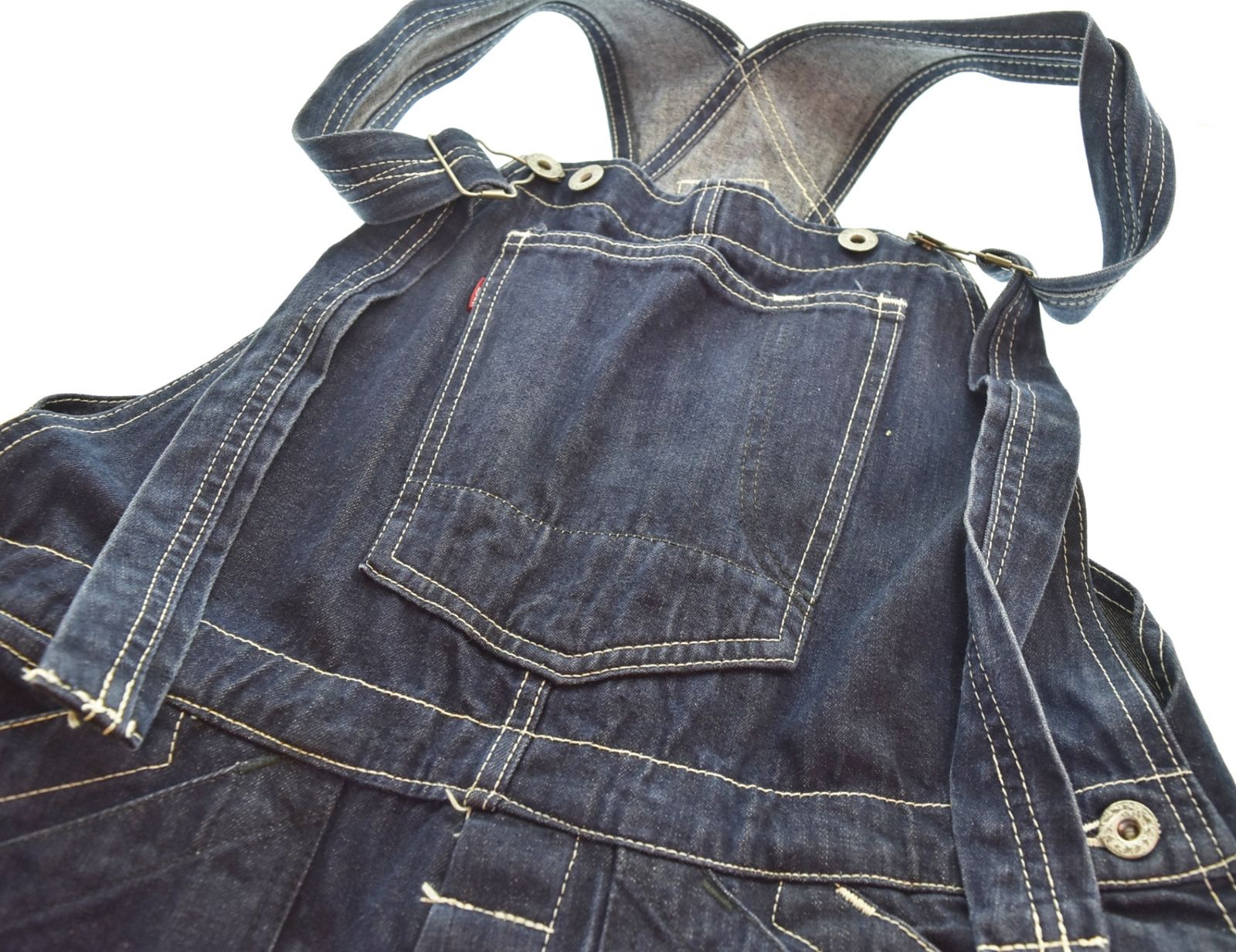 エヴィス EVISU カモメデニムオーバーオール W32L35 つなぎ