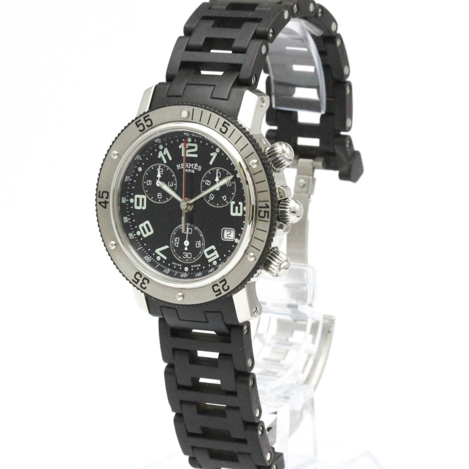 エルメス (HERMES) クリッパー ダイバー ステンレススチール ラバー