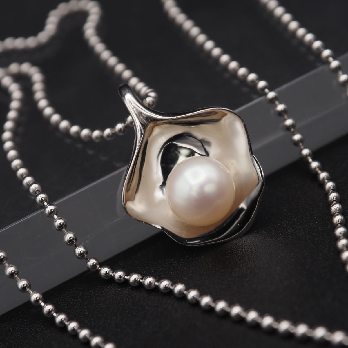 L867 淡水真珠 パール STERLING SILVER925刻印 ペンダント ネックレス