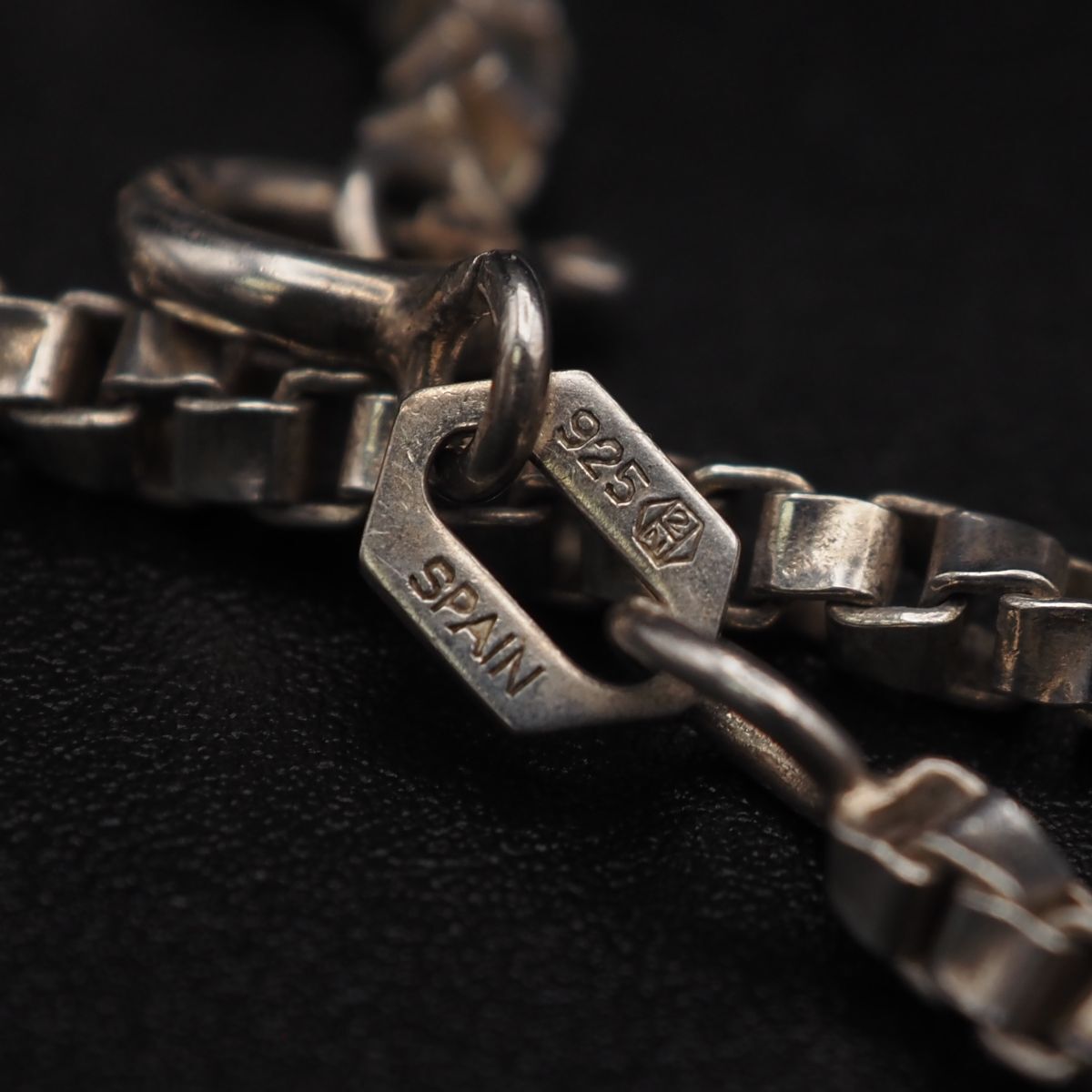 L744 ヴィンテージ 925 SPAIN刻印 ネックレス ベネチアン スクリュー