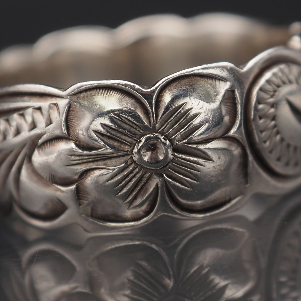 L609 ハワイアンジュエリー PCU 925刻印 リング ハイビスカス デザイン