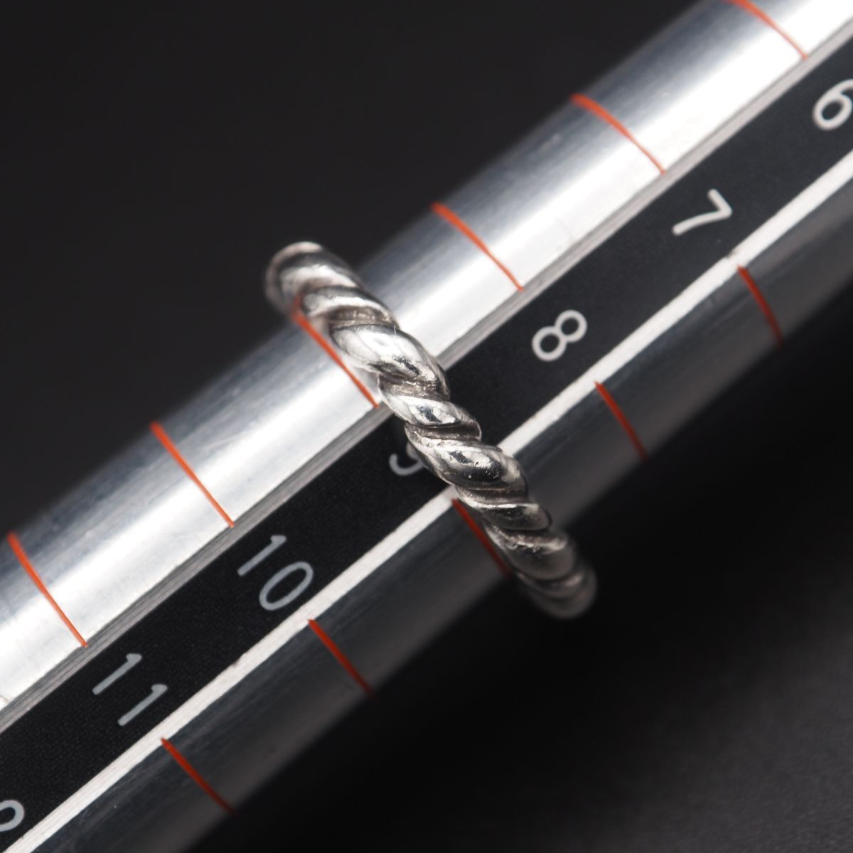 L656 ヴィンテージ SILVER 生刻印 リング デザイン シルバー 指輪 9号