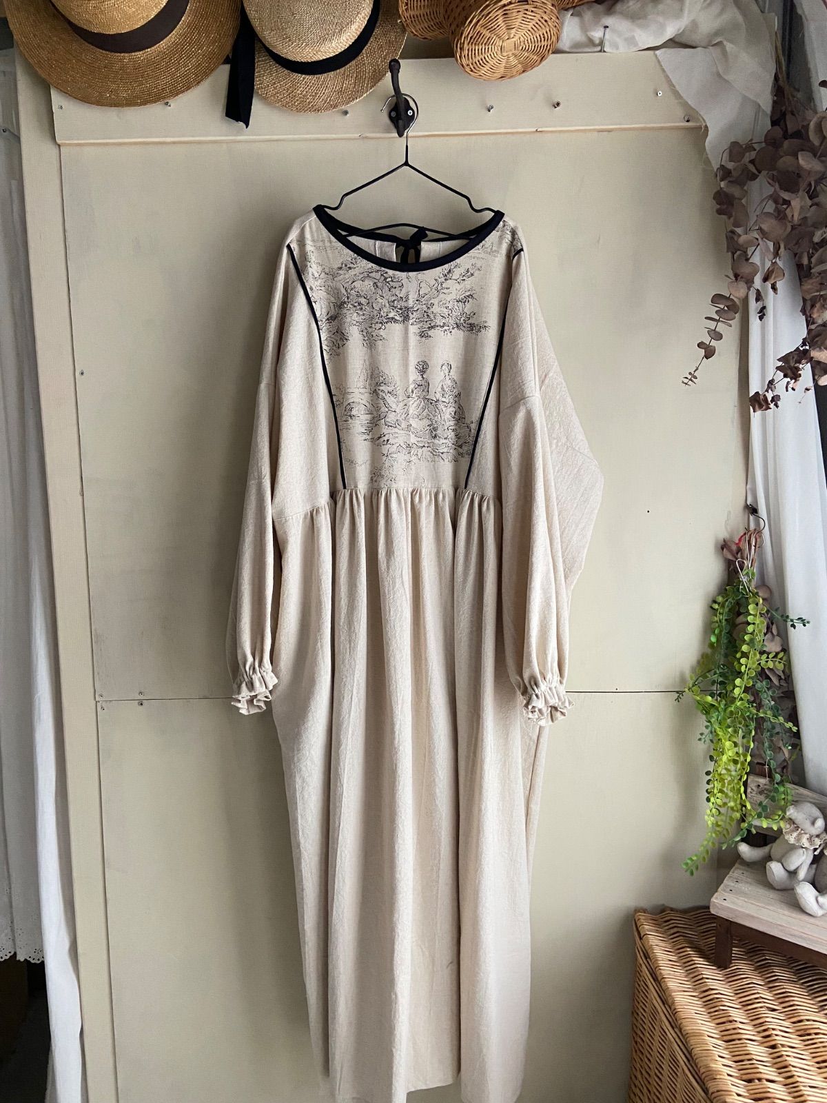 トワルドジュイギャザーワンピースセット