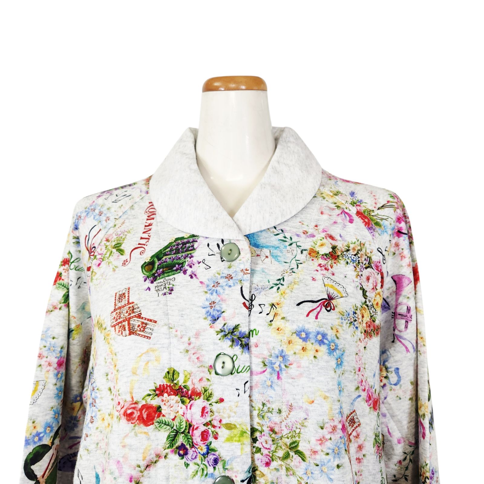 TUNIC 鴨居羊子 パジャマ 冬 未使用 鴨居羊子パジャマ 新品未使用‼️TUNIC 長袖パジャマ 襟付き全開 40接