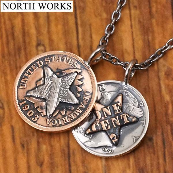 新品】ノースワークス NORTH WORKS スター コインネックレス 
