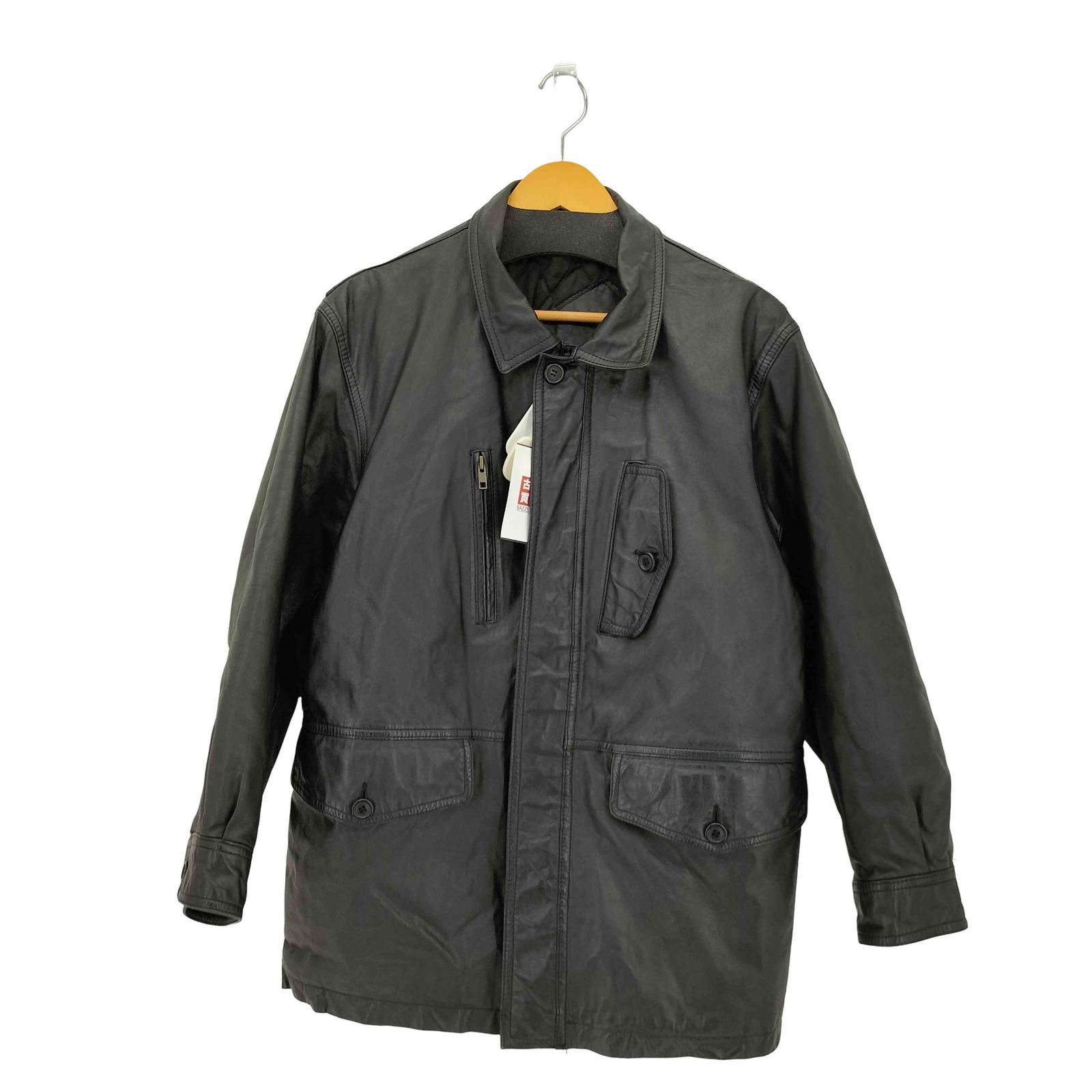 ユーズドフルギ USED古着 カウレザー ハーフコート メンズ M - メルカリ