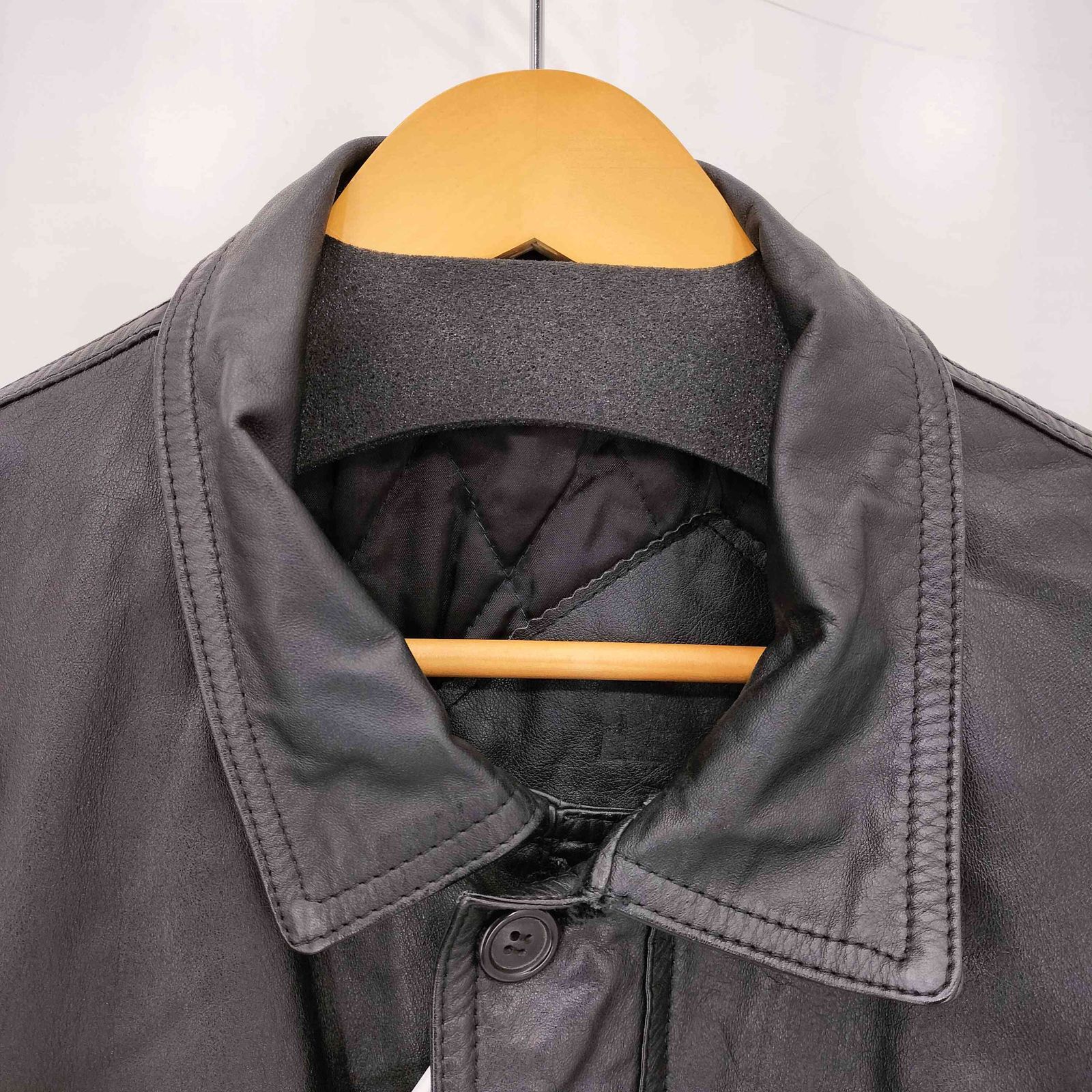 ユーズドフルギ USED古着 カウレザー ハーフコート メンズ M - メルカリ