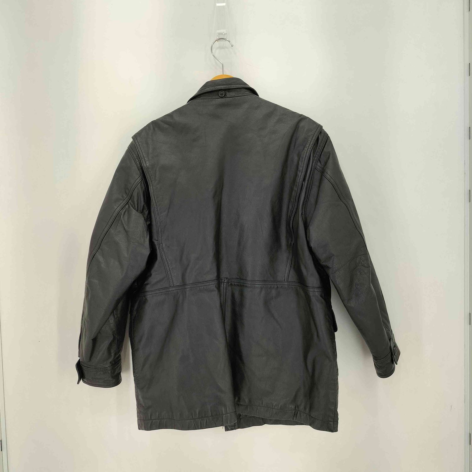 ユーズドフルギ USED古着 カウレザー ハーフコート メンズ M - メルカリ