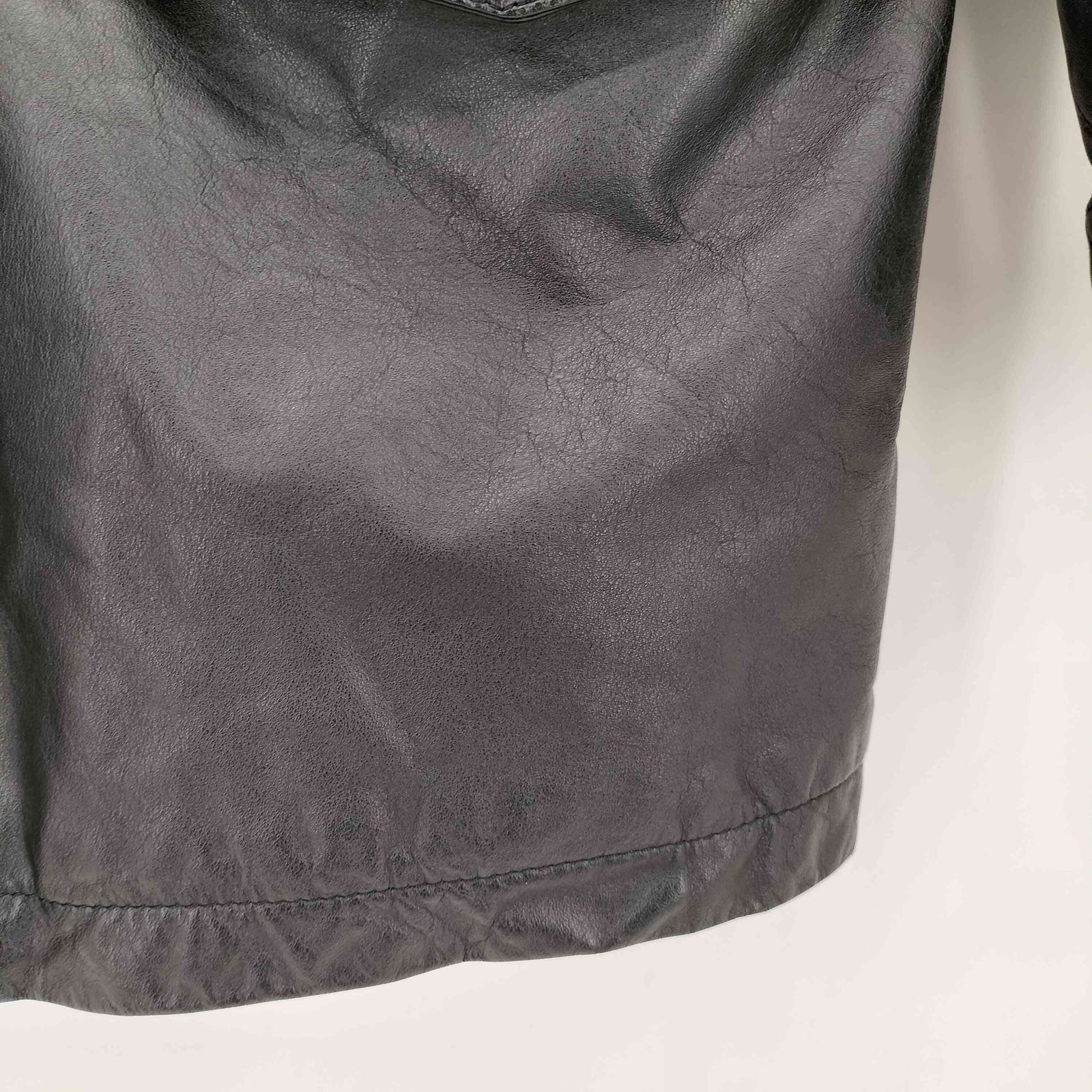 ユーズドフルギ USED古着 カウレザー ハーフコート メンズ M - メルカリ