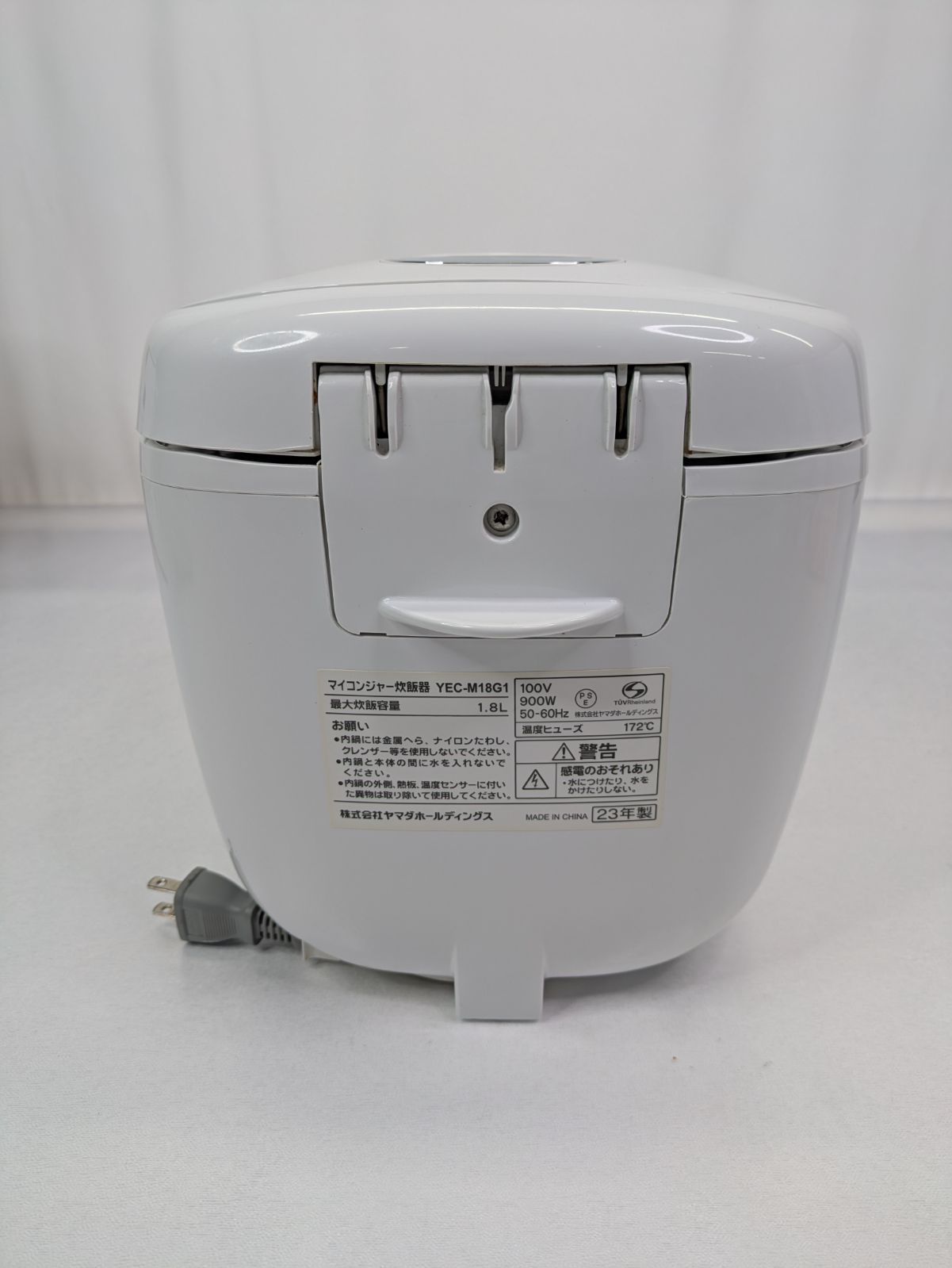 通電確認済み】YAMADA・ヤマダ・YEC-M18G1・1升炊き炊飯器・マイコン 通電確認済み】YAMADA・ヤマダ・YEC-M18G1・1升炊き炊飯器・マイコン