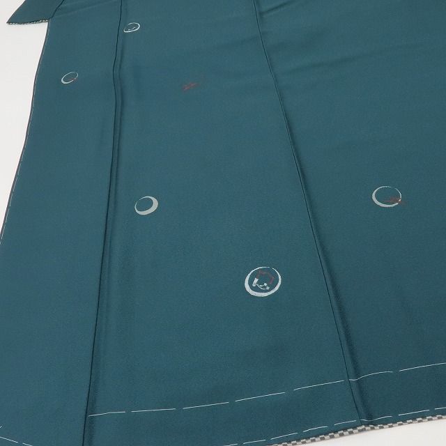 六花 RIKKA 正絹 トールサイズ 仕付け糸付 しゃぼん玉 市松 付下げ 着物 A 4281