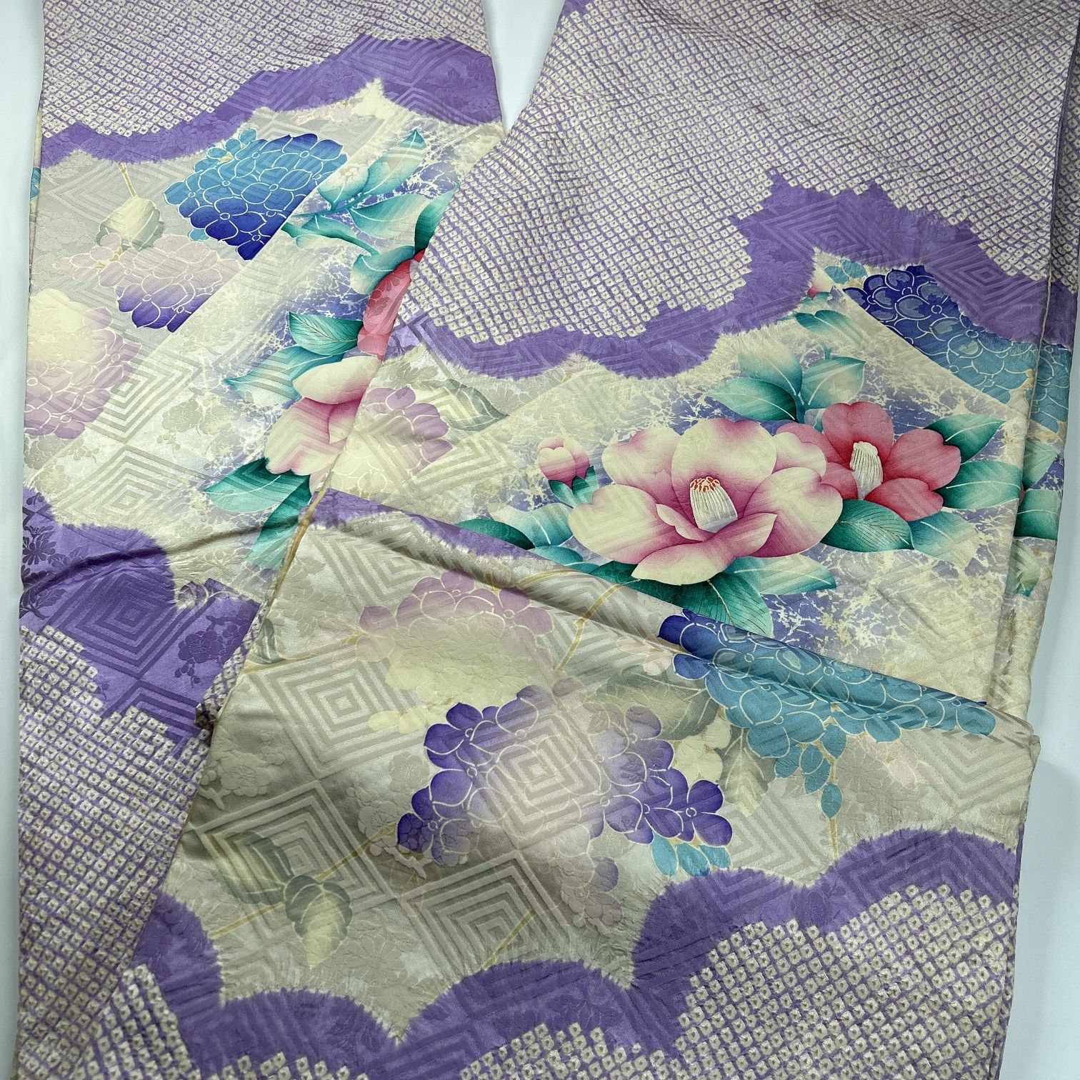 振袖 5枚 正絹 着物おまとめ売り 同梱購入歓迎 リメイク用 着付け練習