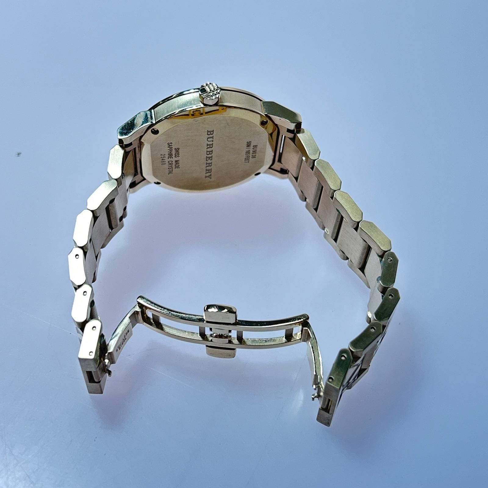 ▽▽BURBERRY バーバリー クォーツ オールゴールドカラー ステンレス 
