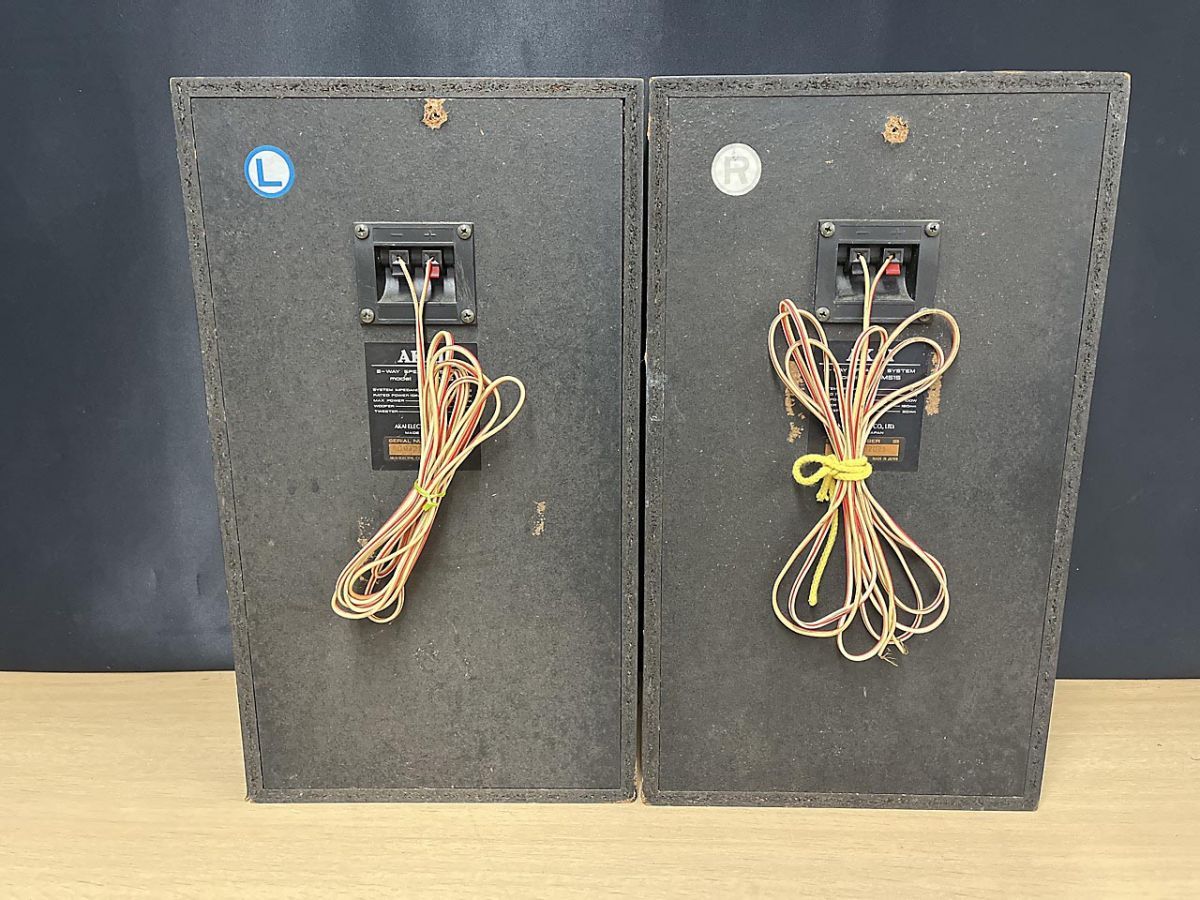 AKAI アカイ スピーカー SW-M515 ペア 2-WAY 平面 AVスピーカー