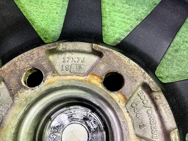 車 エコフォルム ZVW30 ホイール 17インチ 7J 5穴 4本 100 +45