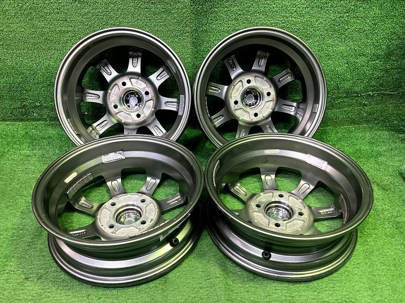 レーベン ホイール アルミ ダークシルバー 13インチ 4.00B 4穴 4本 100 +43