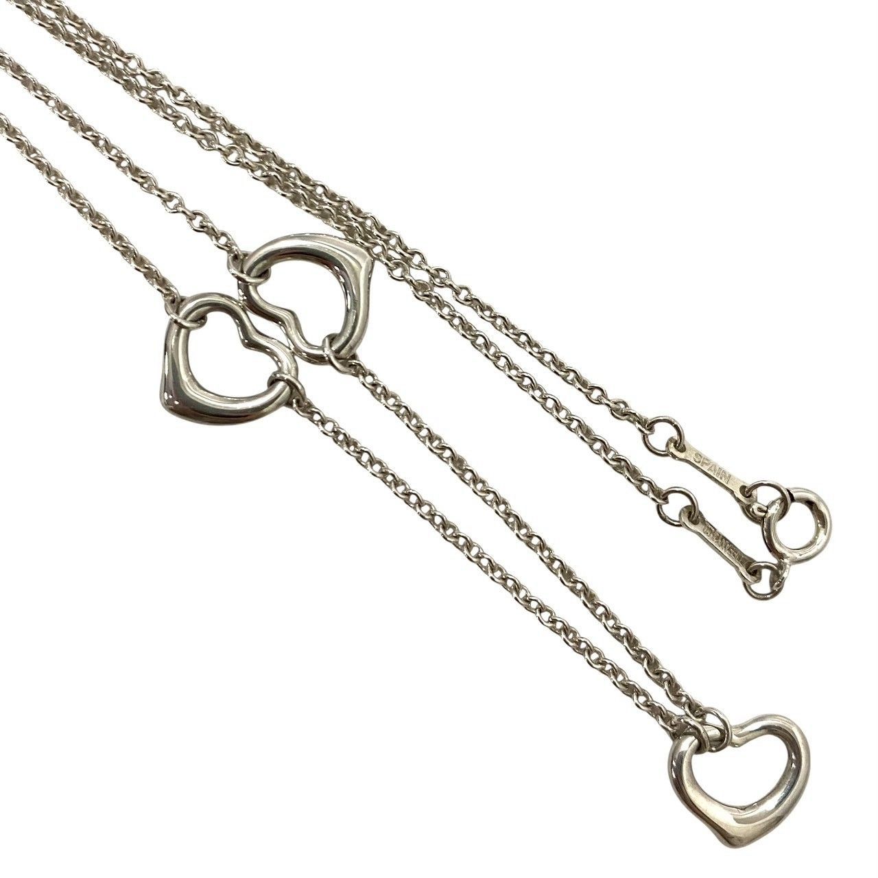 FU【TIFFANY&Co.】トリプル オープンハート ネックレス ELSA PERETTI