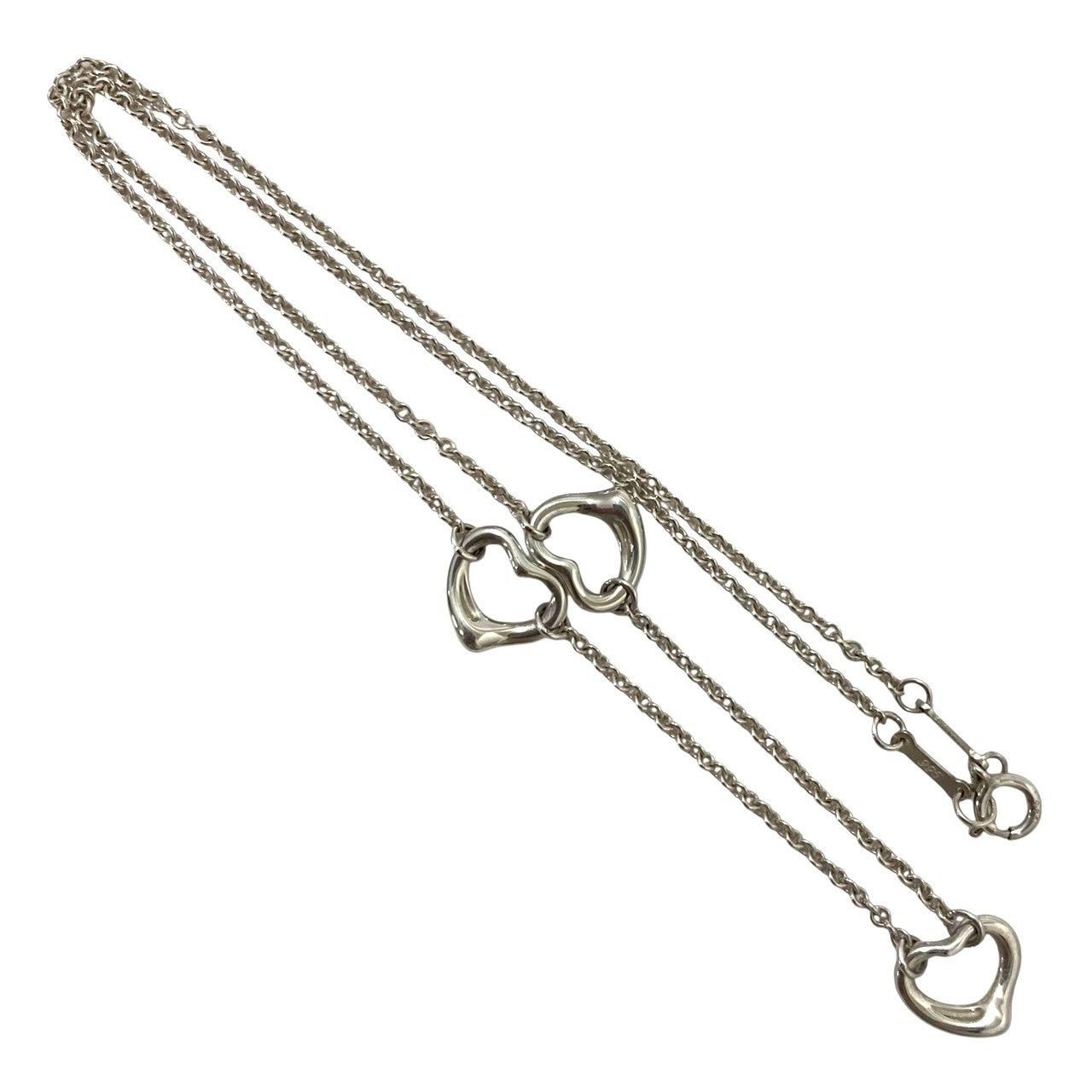 FU【TIFFANY&Co.】トリプル オープンハート ネックレス ELSA PERETTI