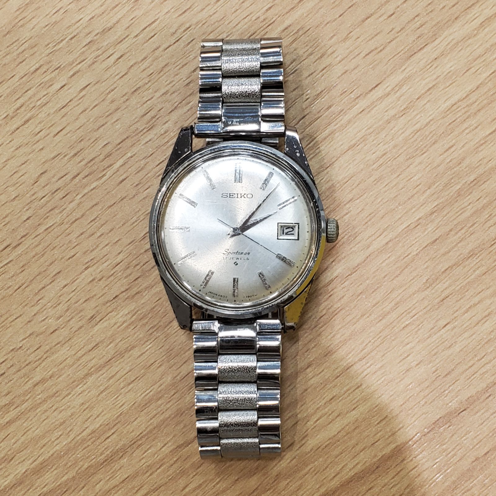 EL6】SEIKO セイコー スポーツマン 17石 手巻き 6602-9982 稼働品