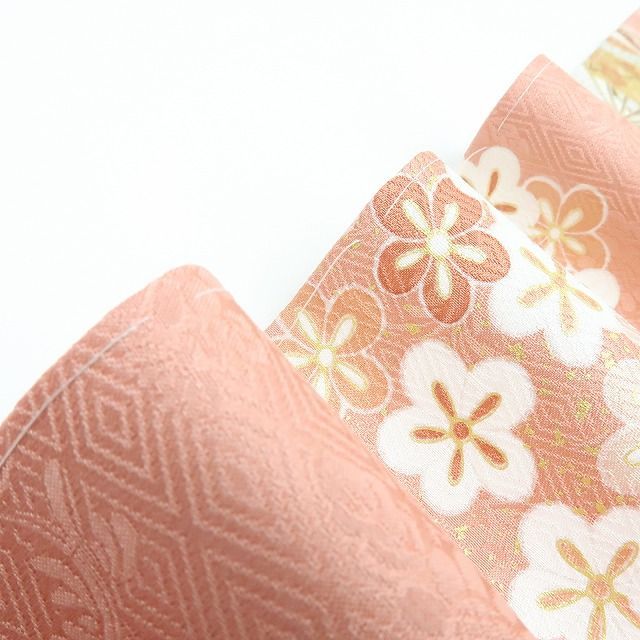 百華❀Y4285◇新品 鈴乃屋謹製 金駒刺繡 仕付け糸付 松竹梅 菊 桜 花扇