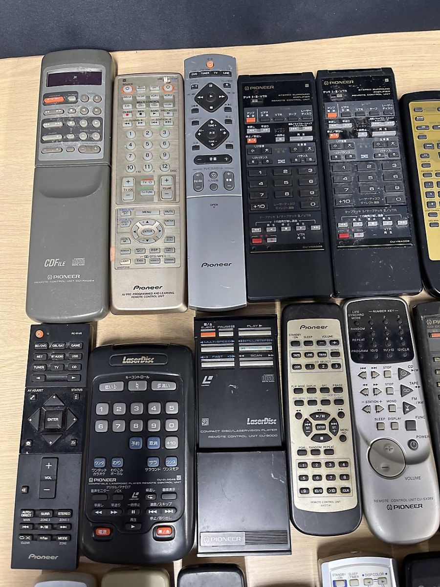 リモコン　ジャンク品です ジャンク品】 Pioneer パイオニア レザーディスクリモコン 30点まとめ