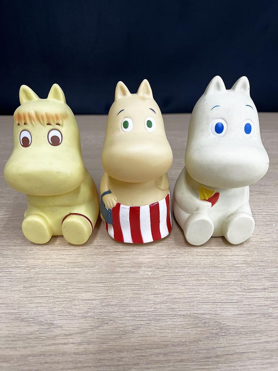 ムーミン 3点まとめ ソフビ 貯金箱 コインバンク 昭和レトロ
